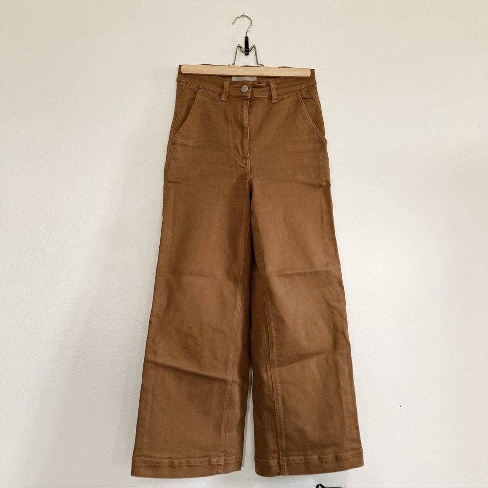 Everlane Brown Wide-Leg Pants